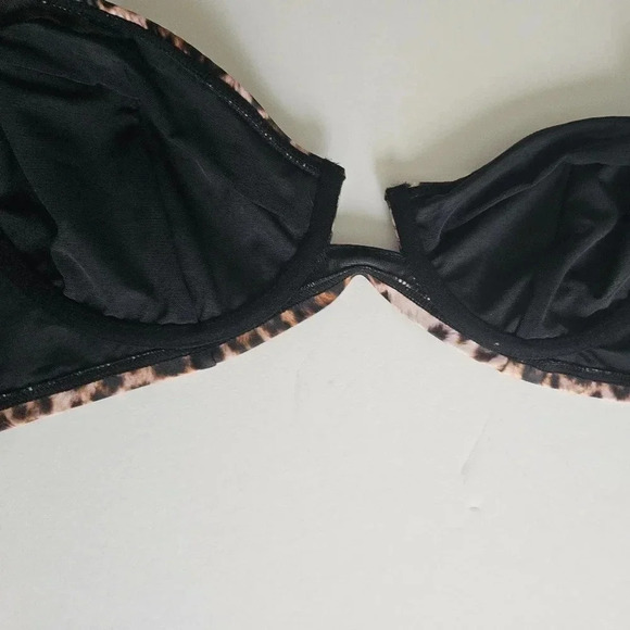 Cheetah Print Underwire Bikini Top - Picture 2 of 3